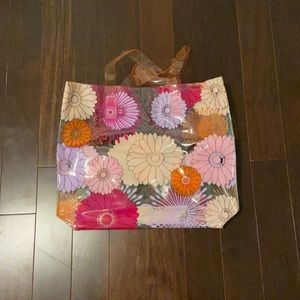 See-through floral bag